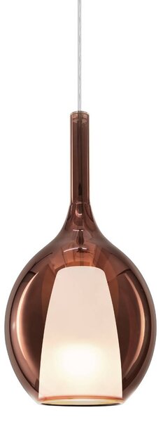 IDEAL LUX Lampa wisząca Kalique, możliwość ściemniania, miedziany, salon / jadalnia, tworzywo sztuczne, nowoczesny