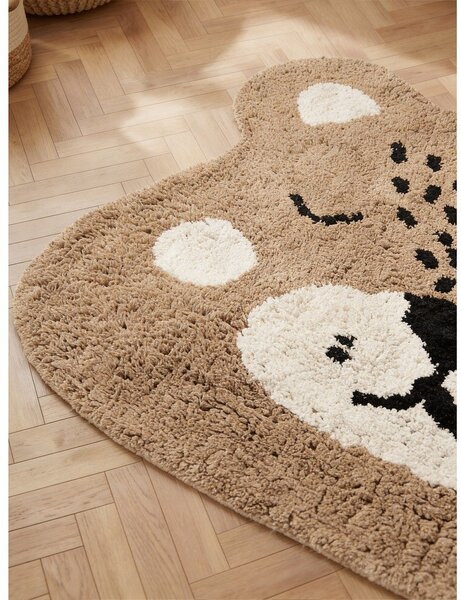 Jasnobrązowy bawełniany dywan dziecięcy odpowiedni do prania/tkany ręcznie 93x120 cm Snuggle Bea – Hanse Home
