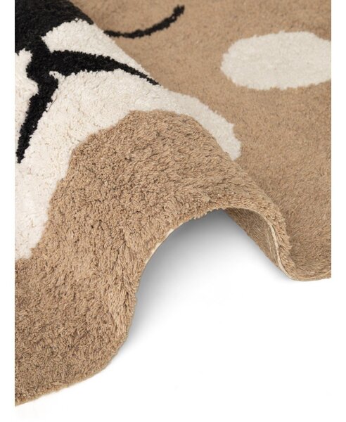 Jasnobrązowy bawełniany dywan dziecięcy odpowiedni do prania/tkany ręcznie 93x120 cm Snuggle Bea – Hanse Home