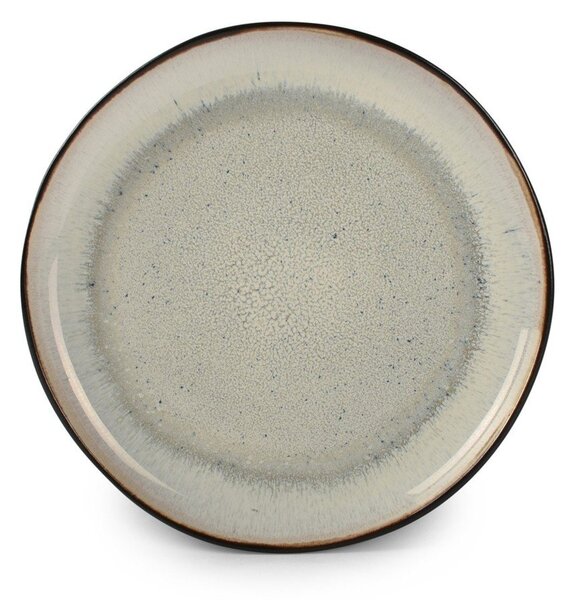 Czarny/beżowy kamionkowy talerz deserowy ø 21,5 cm Lunar – Salt&Pepper
