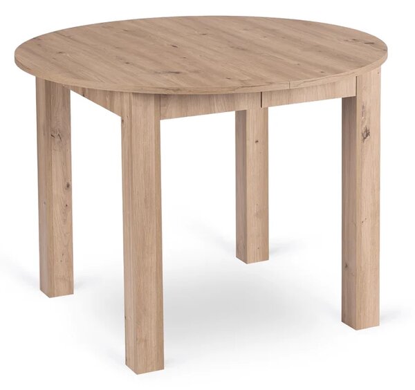 Stół Okrągły Rozkładany JAMES 103-223 cm Dąb Artisan Skandynawski