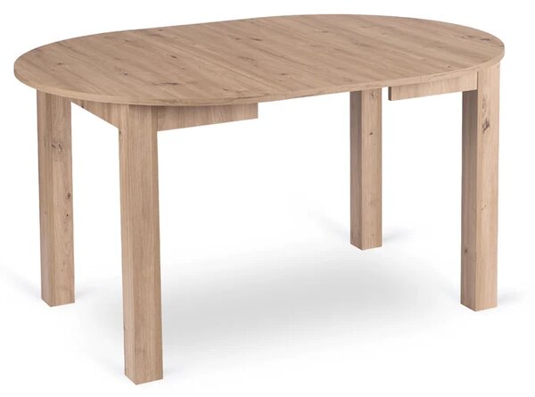 Stół Okrągły Rozkładany JAMES 103-223 cm Dąb Artisan Skandynawski
