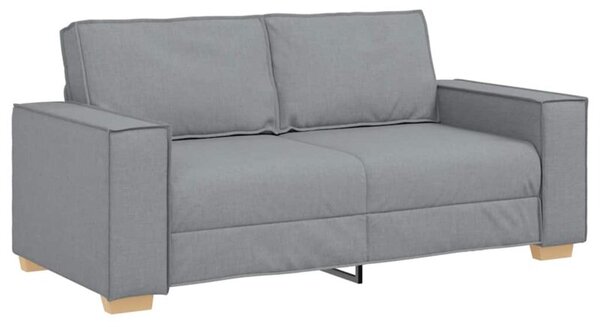 Sofa 2-osobowa jasnoszara 180x78x84 cm tkanina