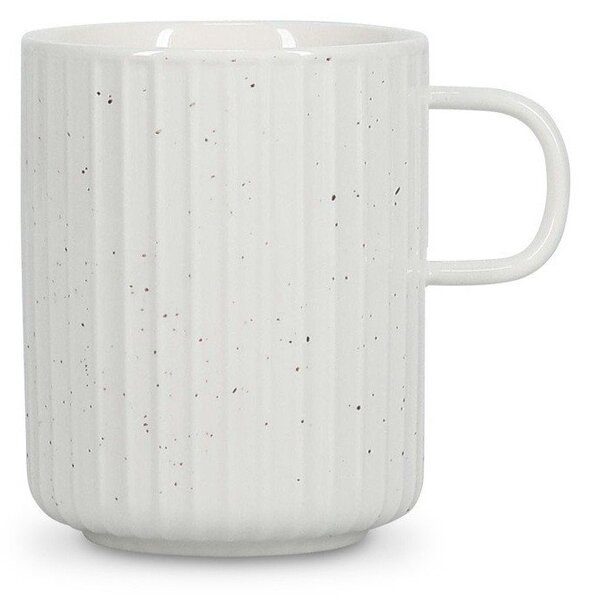 Biały kubek new bone china 410 ml Ora Gloss – Salt&Pepper