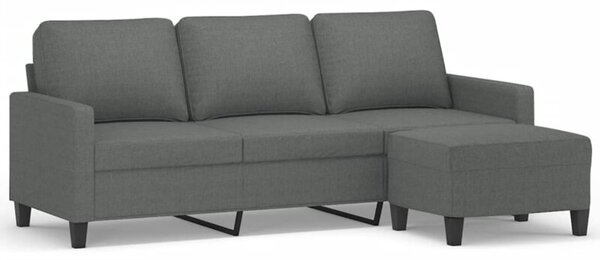 Sofa 3-osobowa z podnÃ³Å¼kiem, ciemnoszary, 180 cm, tkaninÄ
