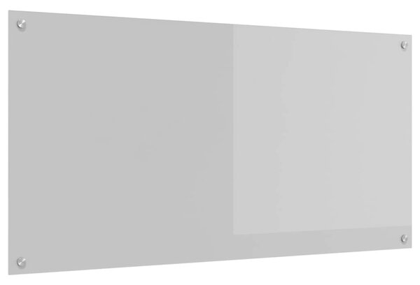 Panel kuchenny Jasnoszary 120 x 60 cm szkło hartowane