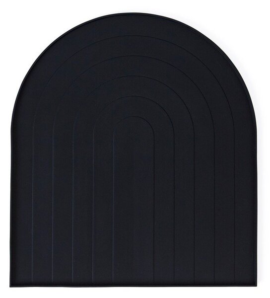 Czarna silikonowa podkładka do naczyń 40x36 cm – OYOY Living Design