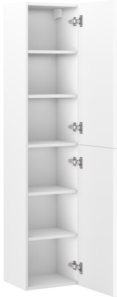 Mexen Rivel słupek łazienkowy 35 cm, 2 drzwi, ryflowany, biały mat - 91A21-03016-2-BF01