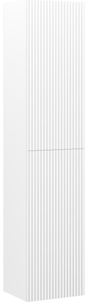 Mexen Rivel słupek łazienkowy 35 cm, 2 drzwi, ryflowany, biały mat - 91A21-03016-2-BF01