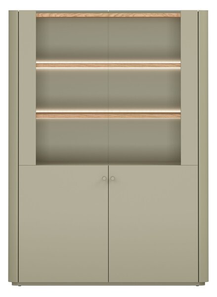 Witryna Elivo 100 cm dwudrzwiowa - eukaliptus / dąb baltic dune
