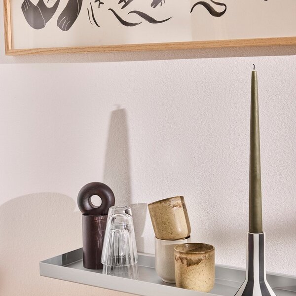 Metalowa półka w kolorze srebra 50 cm Bakku – OYOY Living Design