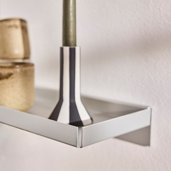 Metalowa półka w kolorze srebra 50 cm Bakku – OYOY Living Design
