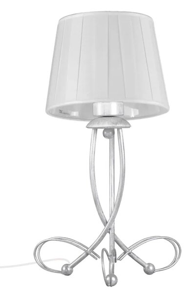 Stylowa klasyczna lampa stołowa abażurowa - A746-Ambio