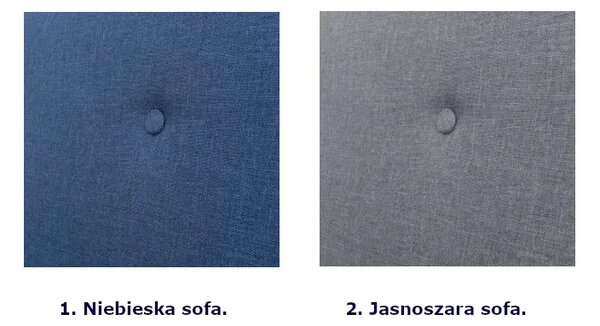 Niebieska sofa 2 osobowa S3-H33