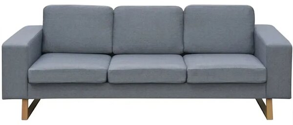 Jasnoszara 3-osobowa sofa T9-P55
