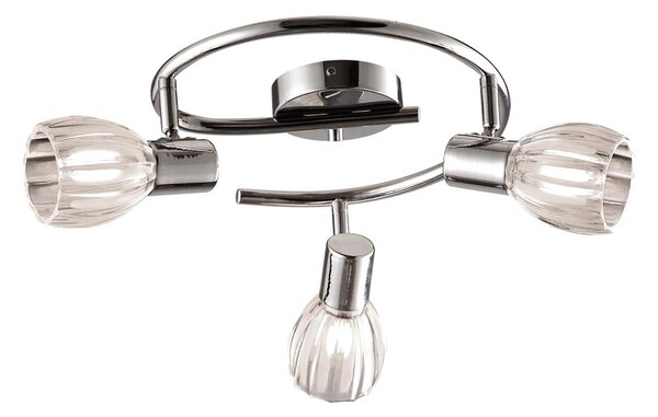 Lampa sufitowa z 3 ruchomymi szklanymi kloszami - A762 F1-A70