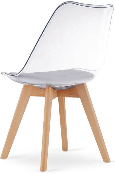 Przezroczyste krzesło minimalistyczne M5-F02
