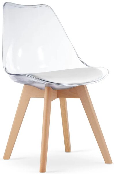 Przezroczyste krzesło minimalistyczne M5-F02