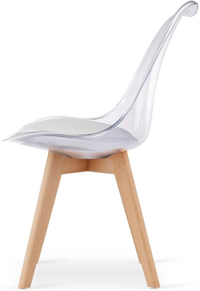 Przezroczyste krzesło minimalistyczne M5-F02