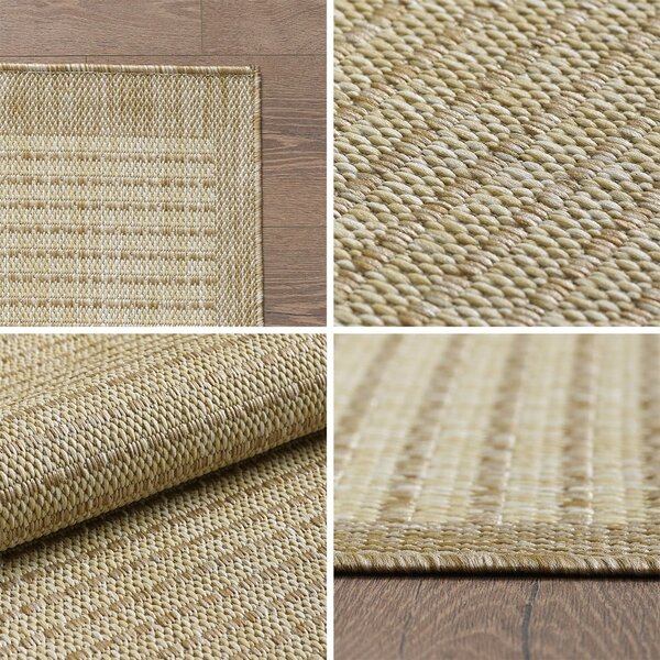 Beżowy okrągły dywan odpowiedni na zewnątrz ø 120 cm Giza – Ayyildiz Carpets