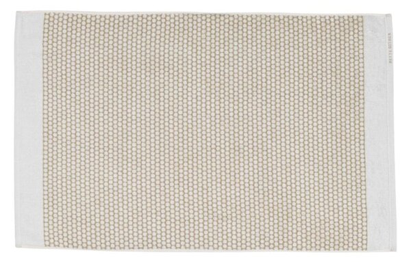 Biało-beżowy tekstylny dywanik łazienkowy 50x80 cm Grid – Mette Ditmer Denmark