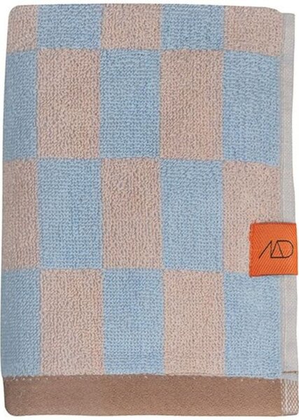 Niebiesko-różowy ręcznik z bawełny organicznej 50x90 cm Retro – Mette Ditmer Denmark