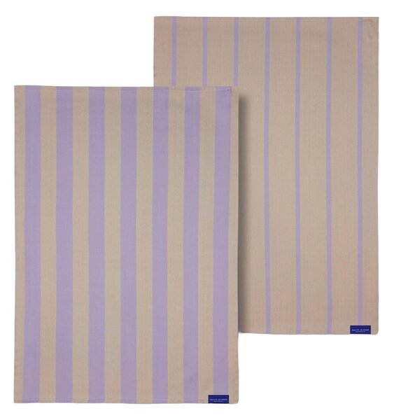 Bawełniane ścierki zestaw 2 szt. 50x70 cm Stripes – Mette Ditmer Denmark