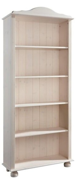 Biały regał z litego drewna sosnowego 70x181 cm Ella – Støraa