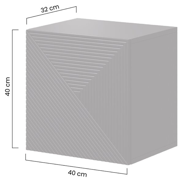 Szafka wisząca Asha 40 cm - biały mat