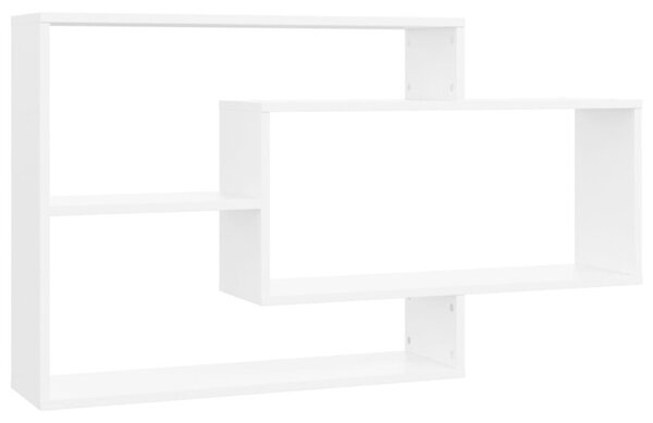 Półki ścienne, białe, 104x20x58,5 cm, płyta wiórowa