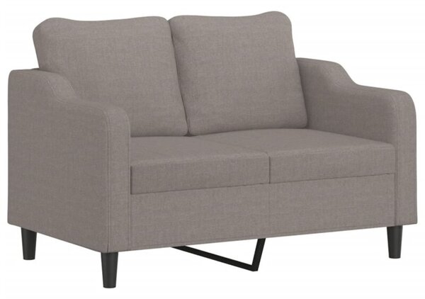 Sofa 2-osobowa, kolor taupe, 120 cm, tapicerowana tkaninÄ