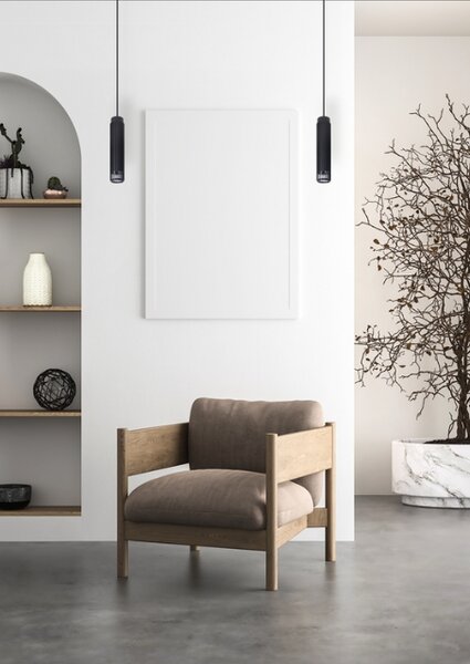 Loftowa czarna lampa wisząca K359 Z8-K25