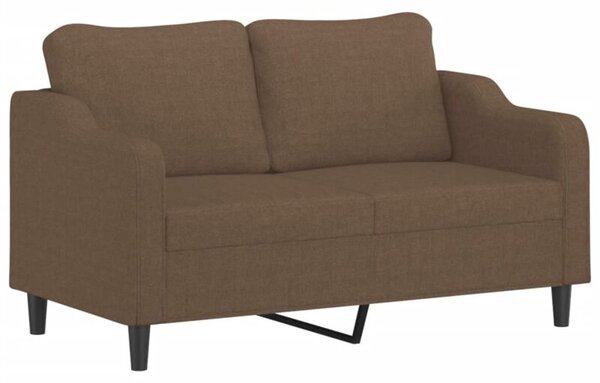 Sofa 2-osobowa, brÄ zowa, 140 cm, tapicerowana tkaninÄ