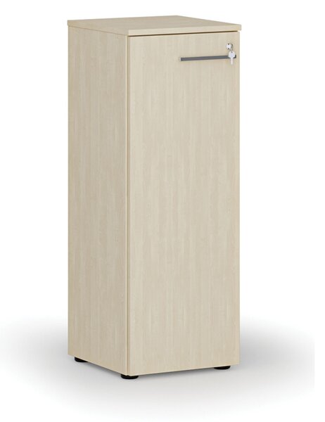 Szafa biurowa niska z drzwiami PRIMO WOOD, 400 x 420 x 1087 mm, brzoza