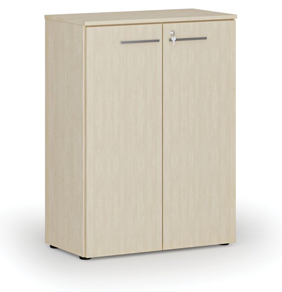 Szafa biurowa z drzwiami PRIMO WOOD, 800 x 420 x 1087 mm, brzoza