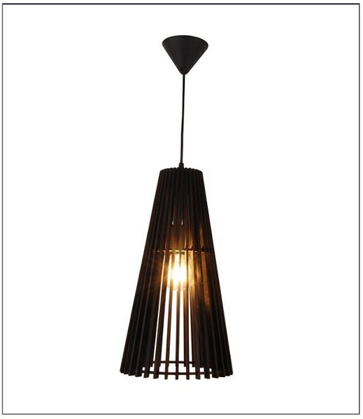 Lampa wisząca drewniany stożek - 4X V038 T6-S95