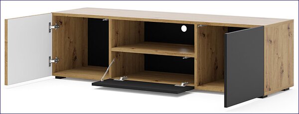Szafka rtv z lamelowym frontem 150 cm S9-B58