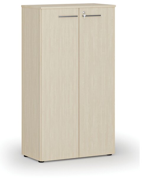 Szafa biurowa z drzwiami PRIMO WOOD, 800 x 420 x 1434 mm, brzoza