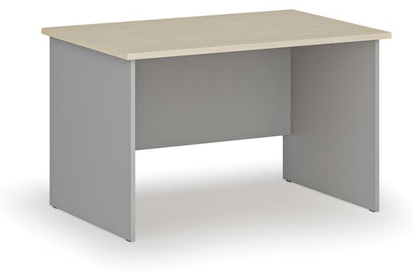 Biurko PRIMO GRAY, 120x80 cm, szary/brzoza