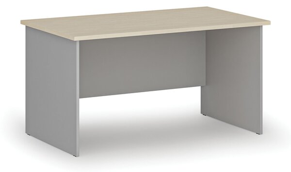 Biurko PRIMO GRAY, 140x80 cm, szary/brzoza