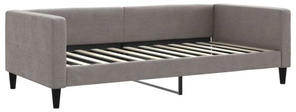 Sofa z funkcją spania, kolor taupe, 100x200 cm, obita tkaniną