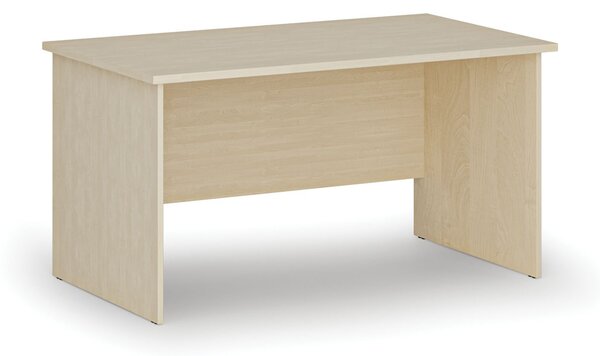 Biurko PRIMO WOOD, 140x80 cm, brzoza