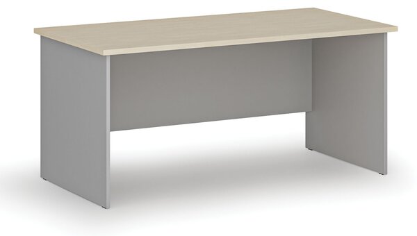 Biurko PRIMO GRAY, 160x80 cm, szary/brzoza