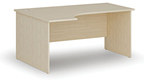 Narożne biurko PRIMO WOOD, 160x120 cm, lewe, brzoza