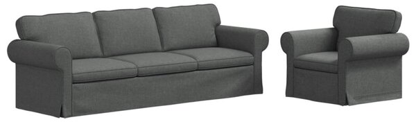 ModuÅowa kanapa w ciemnoszarym kolorze z metalowÄ ramÄ i ergonomicznym ksztaÅtem