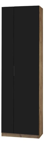 Szafa otwierana Keri 20 60 cm prawostronna - dąb craft tabacco / czarny mat - Wyprzedaż
