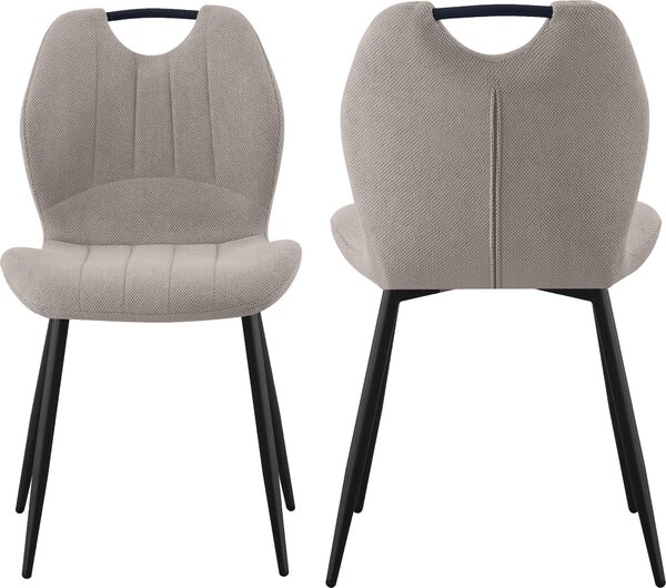 Krzeso tapicerowane Aria 3D taupe do salonu jadalni