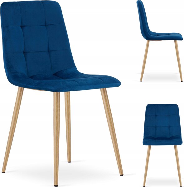 Krzeso Tapicerowane Welurowe Velvet Do Salonu Kuchni Jadalni Cube
