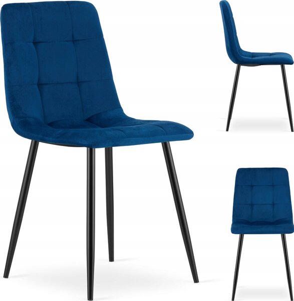 Krzeso Tapicerowane Welurowe Velvet Do Salonu Kuchni Jadalni Cube