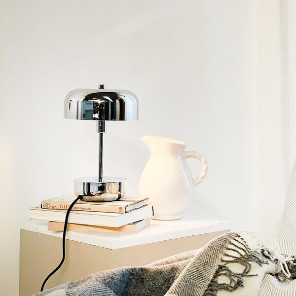 Lampa Stołowa Dyberg Larsen, Haipot, chromowy, salon, metal, nowoczesny